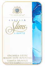 Karelia Slims Lights (Blue) 100`s Cigarette Pack