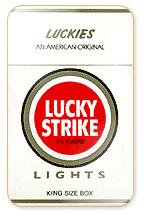 Lucky Strike Lights Cigarette Pack