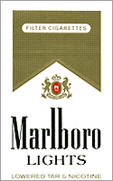 Marlboro Lights Cigarette Pack