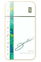 Virginia Slims Superslims Menthol Cigarette Pack