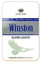 Winston Super Lights (Subtle Silver) Cigarette Pack