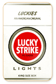 Lucky Strike Lights Cigarettes pack
