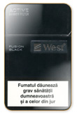 West Black Fusion Cigarettes pack