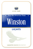 Winston Lights Cigarettes pack