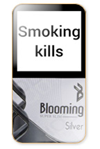 Blooming Silver Cigarette Pack