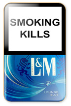 L&M Lounge Blue Cigarette Pack