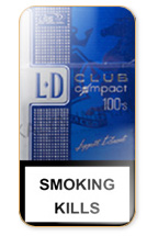 LD Compact 100 Ruby Blue Cigarette Pack