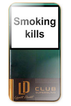 LD Super Slims Club Cigarette Pack
