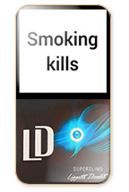 LD Super Slims Blue Dance Cigarette Pack