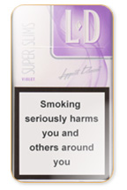 LD Super Slims Violet Cigarette Pack