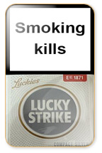 Lucky Strike Compact Silver Cigarette Pack