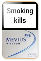 Mevius Wind Blue Cigarette Pack