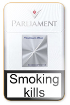 Parliament Platinum Blue Cigarette Pack