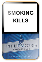 Philip Morris Compact Blue Cigarette Pack