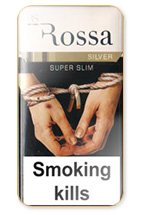 Rossa Super Slim Silver Cigarette Pack