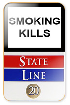 State Line Navy Classic Cigarette Pack