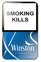 Winston Compact Silver Cigarette Pack