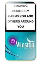Winston Superslims Expand Purple Cigarette Pack