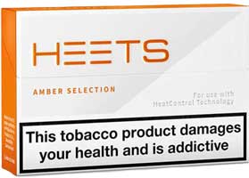 IQOS HEETS Amber Cigarette Pack