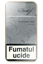 Davidoff Super Slims Silver Cigarette Pack