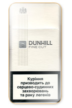 Dunhill Fine Cut White 100`s Cigarette Pack