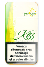 Kiss Super Slims Fresh Apple 100's Cigarette Pack