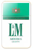 L&M Menthol Lights Cigarette Pack