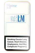 L&M MIXX BLue Marin Super Slims Cigarette Pack