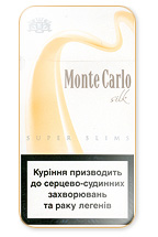 Monte Carlo Super Slims Silk 100`s Cigarette Pack