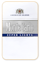 Monte Carlo Super Lights (Subtle Silver) Cigarette Pack