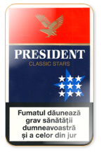 President Classic Stars Cigarette Pack