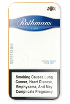 Rothmans Super Slims Blue Cigarette Pack