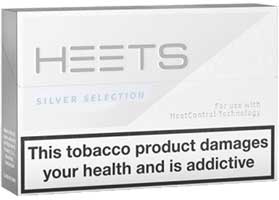 IQOS HEETS Silver Cigarette Pack
