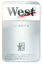 West Stream Tec Lights (Silver) Cigarette Pack