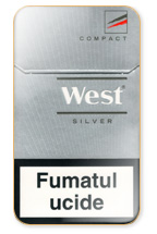 West Silver Compact Cigarette Pack