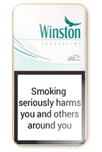 Winston Super Slims Fresh Menthol 100s Cigarette Pack