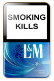 L&M Lounge Blue Cigarettes pack