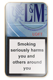 L&M Loft Sea Blue Cigarettes pack