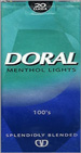 DORAL LIGHT MENTHOL 100