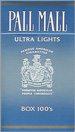 PALL MALL ULTRA LIGHT BOX 100